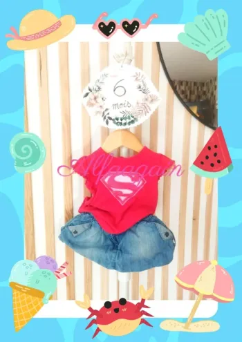 Ensemble jupe T-shirt 6mois