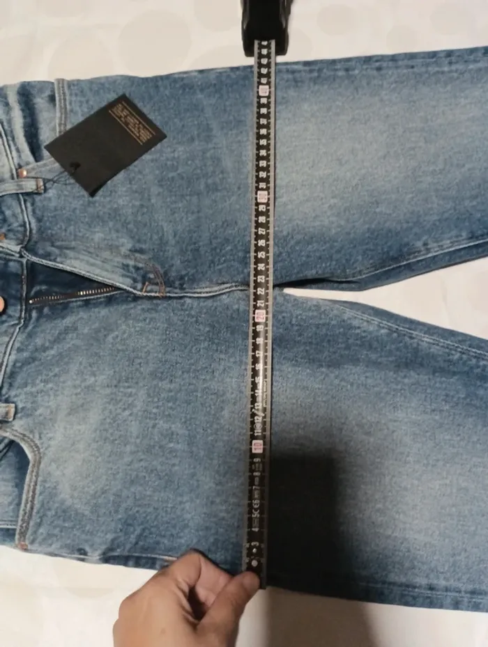 Pantalon jeans  femme Asos taille 38  jeans court coupe légèrement skinny neuf - photo numéro 12