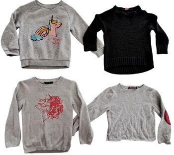 Lot de 4 pulls fins fille 3 ans BE