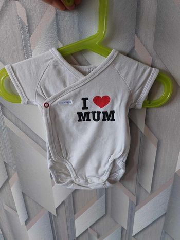 body blanc i love maman