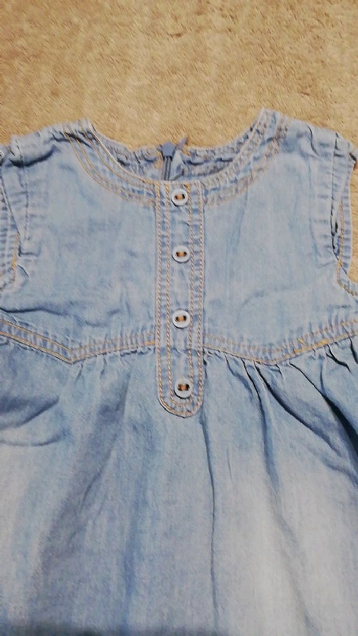 Robe jean légère 6 mois fille kitchoun - photo numéro 2