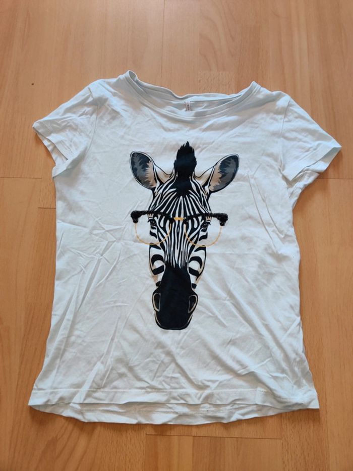 Tee-shirt zèbre Only 11-12 ans