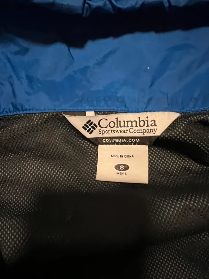 Veste imperméable Columbia bleu et noir taille S - photo numéro 7