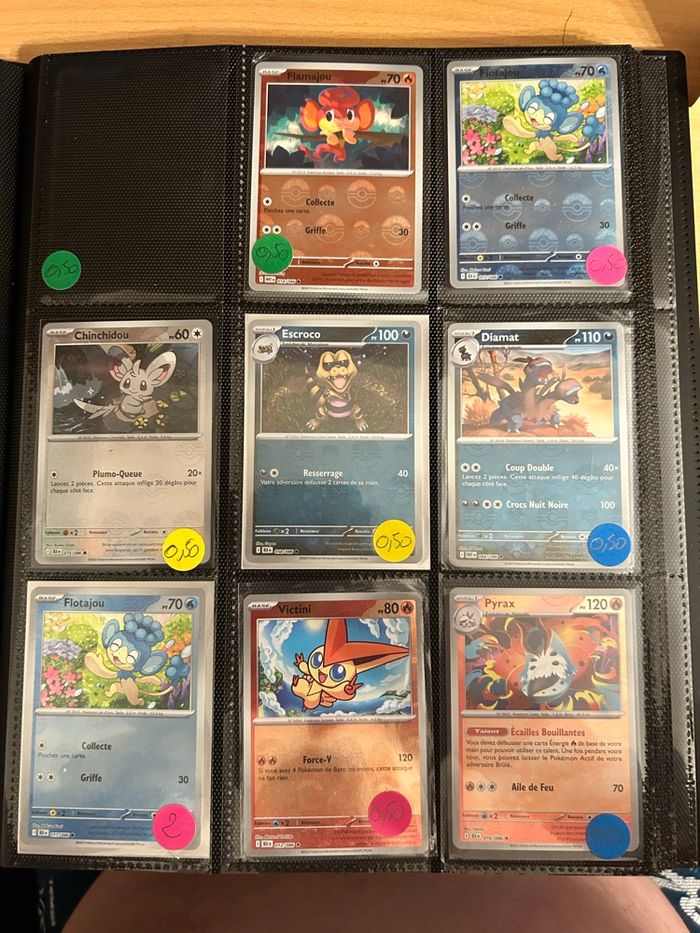 Lot de 8 carte  pokeball