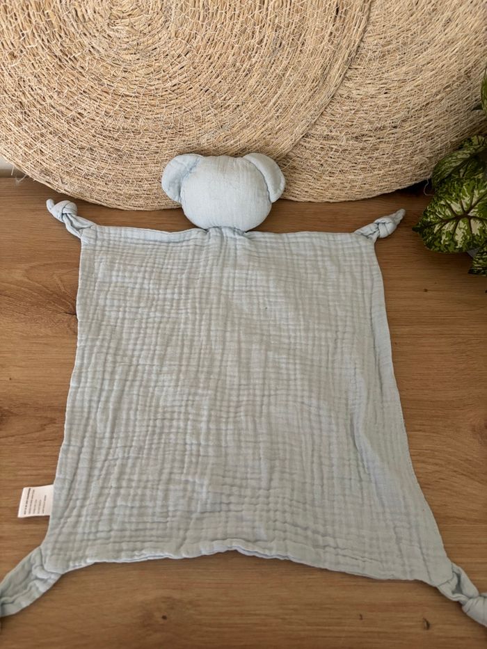 Doudou plat lange koala bleu clair vertbaudet - photo numéro 3