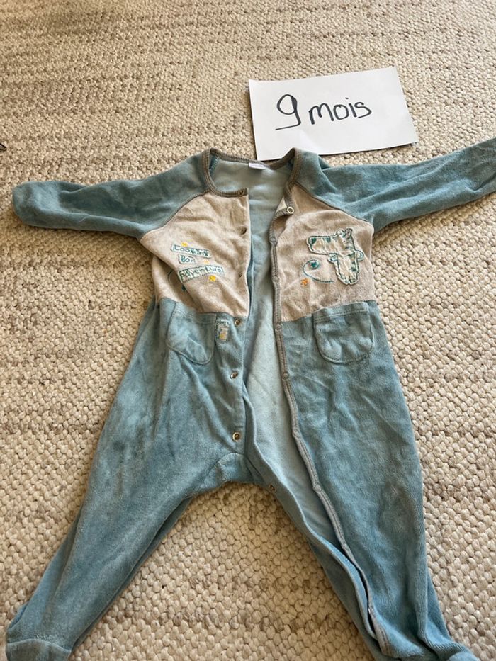 Pyjama velour 9 mois