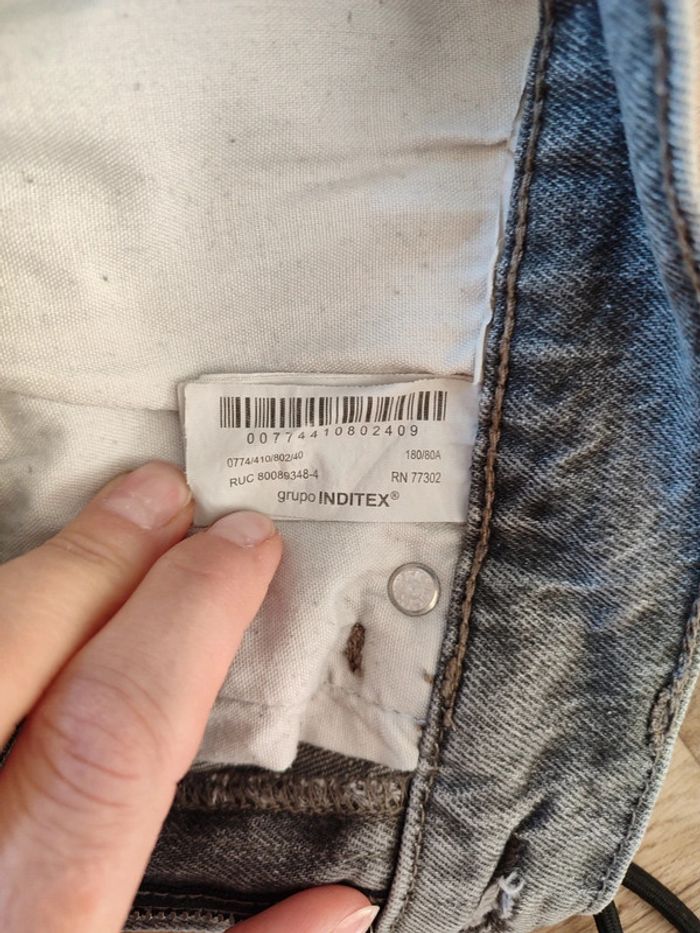 Bermuda en jean gris Zara - photo numéro 6