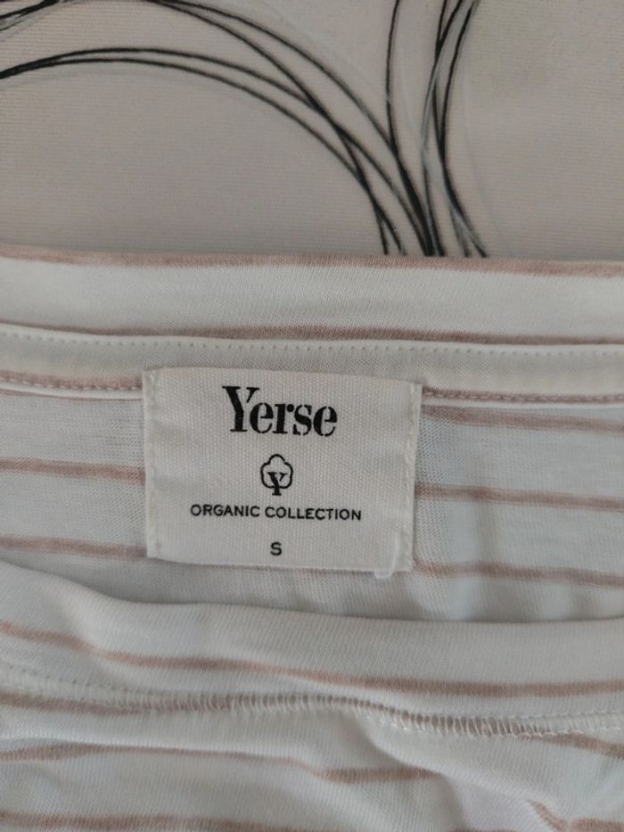Tee shirt marinière Yerse taille S excellent état - photo numéro 5