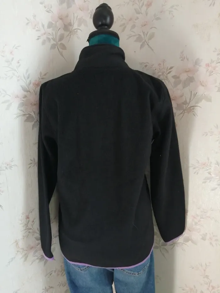 Veste polaire noire avec détails violets et poches / united sport / (M) - photo numéro 7