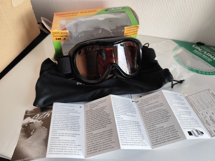 Masque ski snowboard enfant taille junior catégorie 2 temps mixte antibuee - photo numéro 3