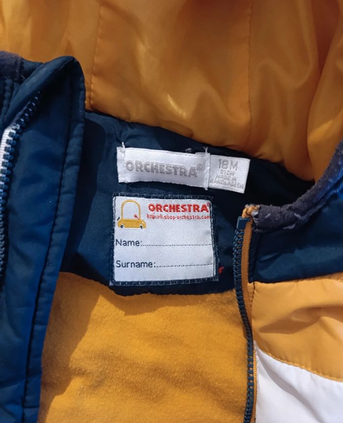 Doudoune tricolore sans manche avec capuche Taille 18 mois - photo numéro 3