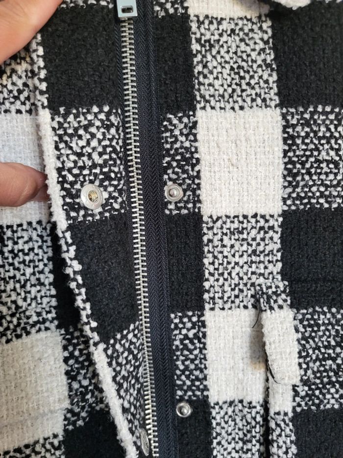 Veste Mango à carreaux chaude épaisse M - photo numéro 7