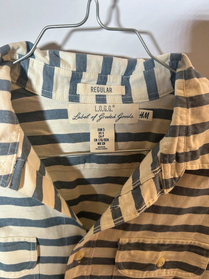 Chemise manche courte à rayures - photo numéro 2