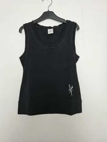 Débardeur imprimé fée fille - Taille 10 ans - Go Sport - Noir