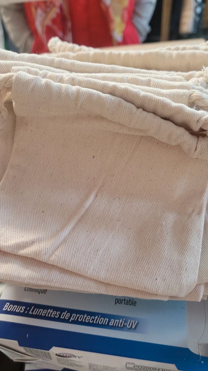 Lot de 19 sacs bio coton