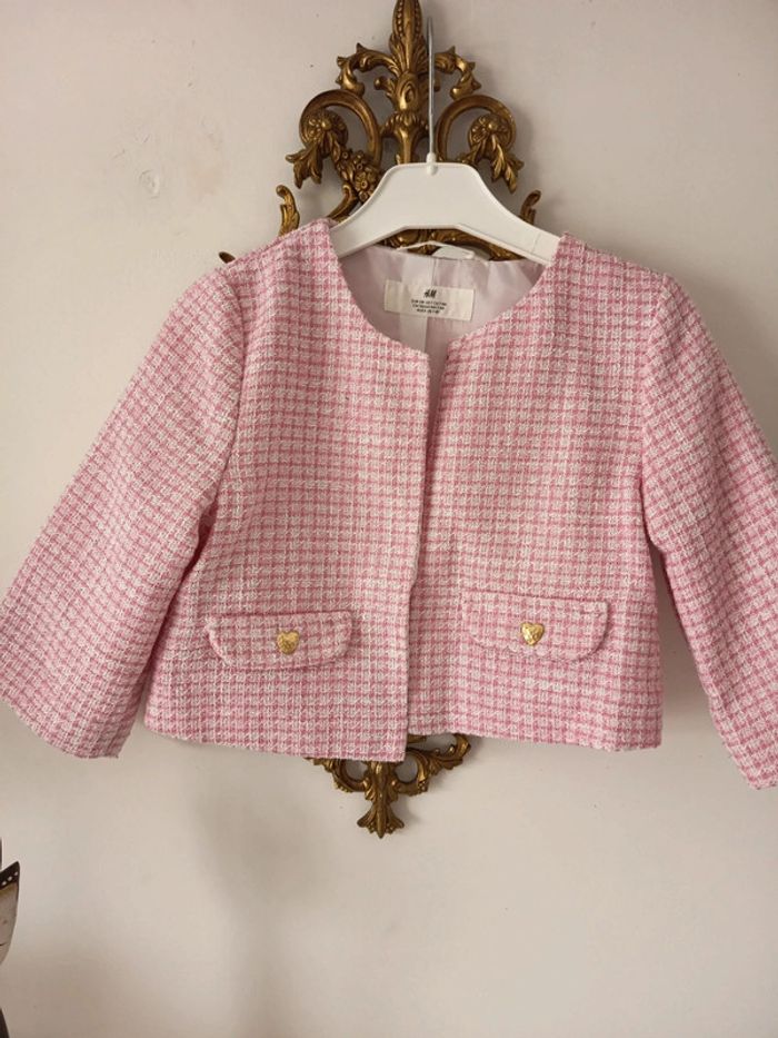 Veste en bouclette , jacquard