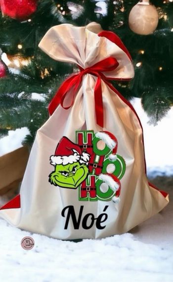 Sac cadeau de noël personnalisé