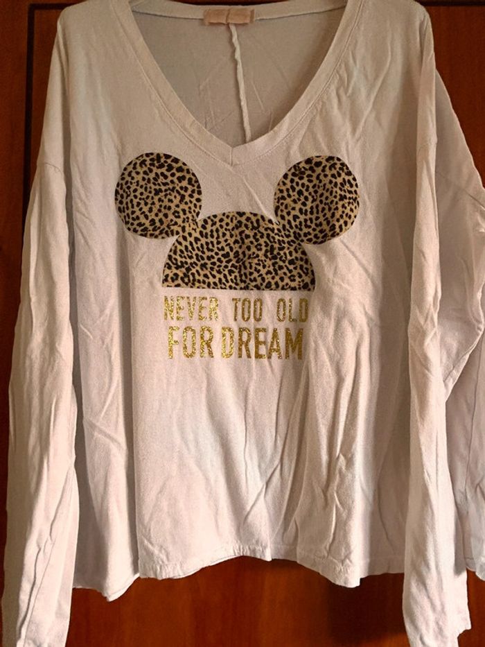 T-shirt manches longues blanc April Vintage