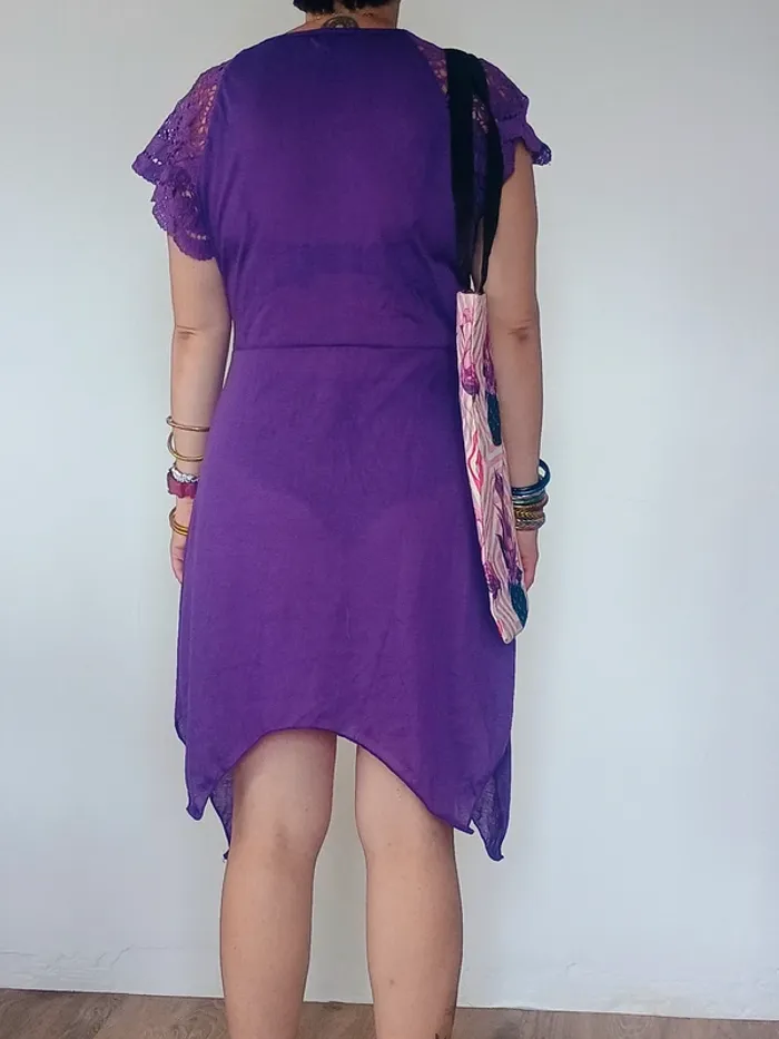 robe violette transparente XL - photo numéro 2