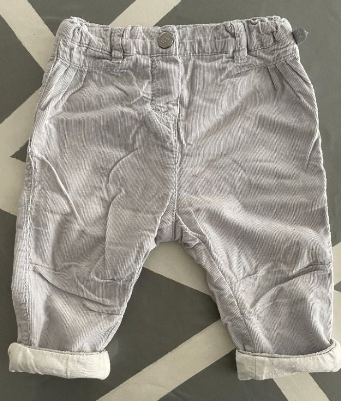 Pantalon fille velours 6 mois Obaïbi