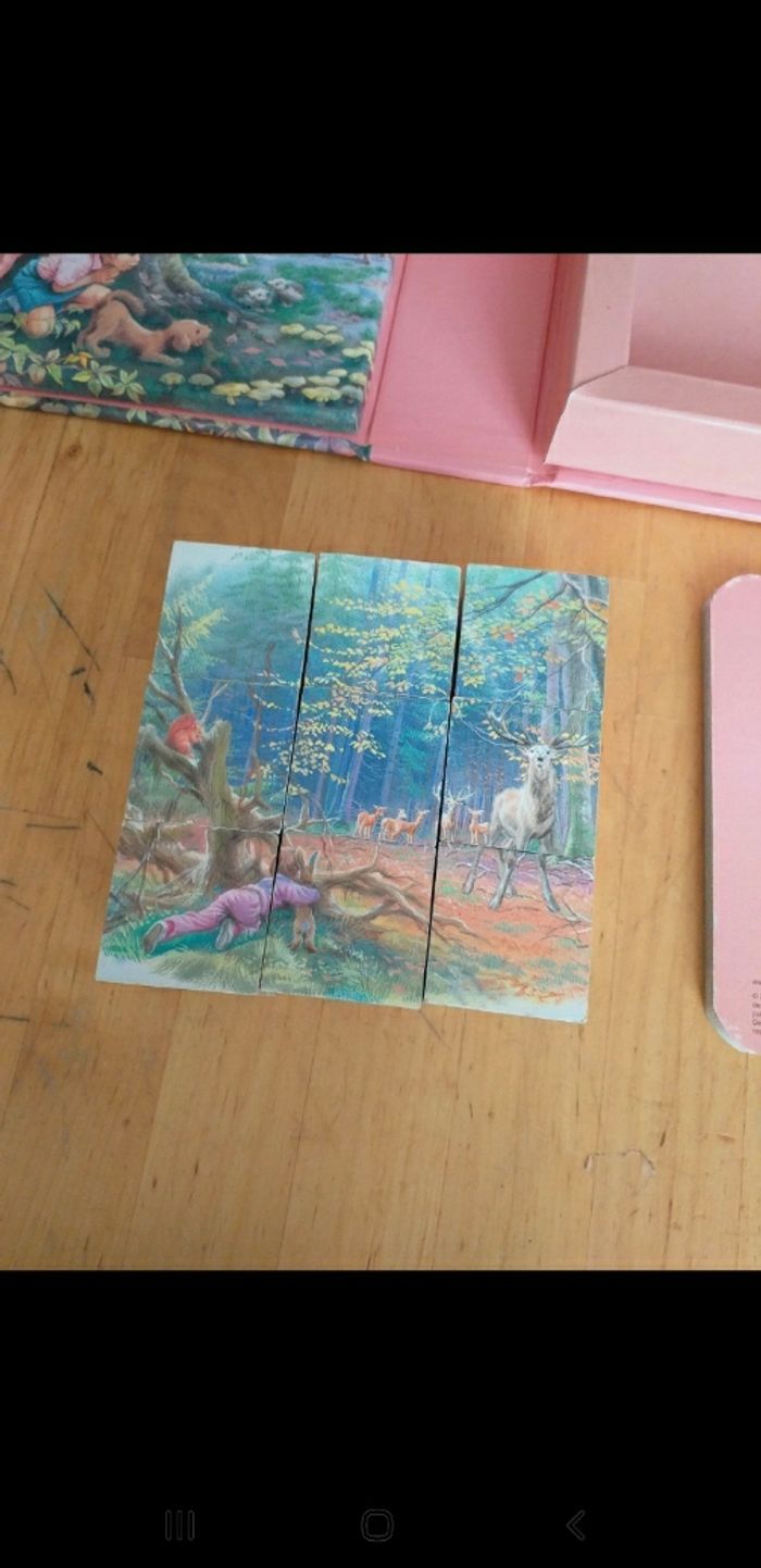 Coffret Martine. Livre cartonne et cubes puzzle bois - photo numéro 8