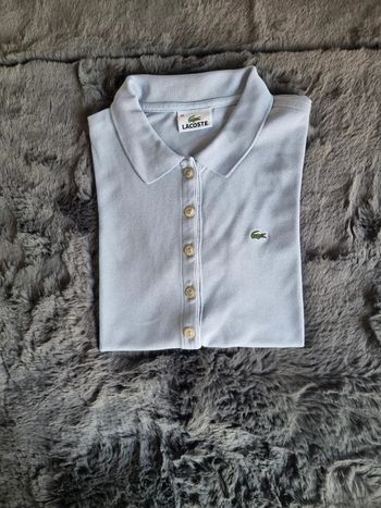 Polo manches courtes Lacoste bleu – Taille XS / 34 Femme