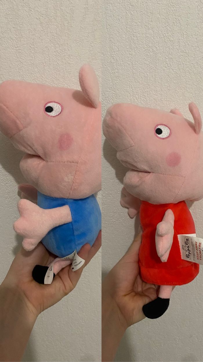Peluche peppa et Georges musicale