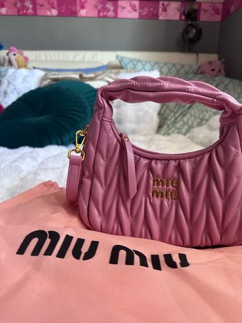 Sac à main rose Miu Miu Wander 
