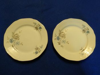 2 assiettes à dessert Porcelaine de Bavière 