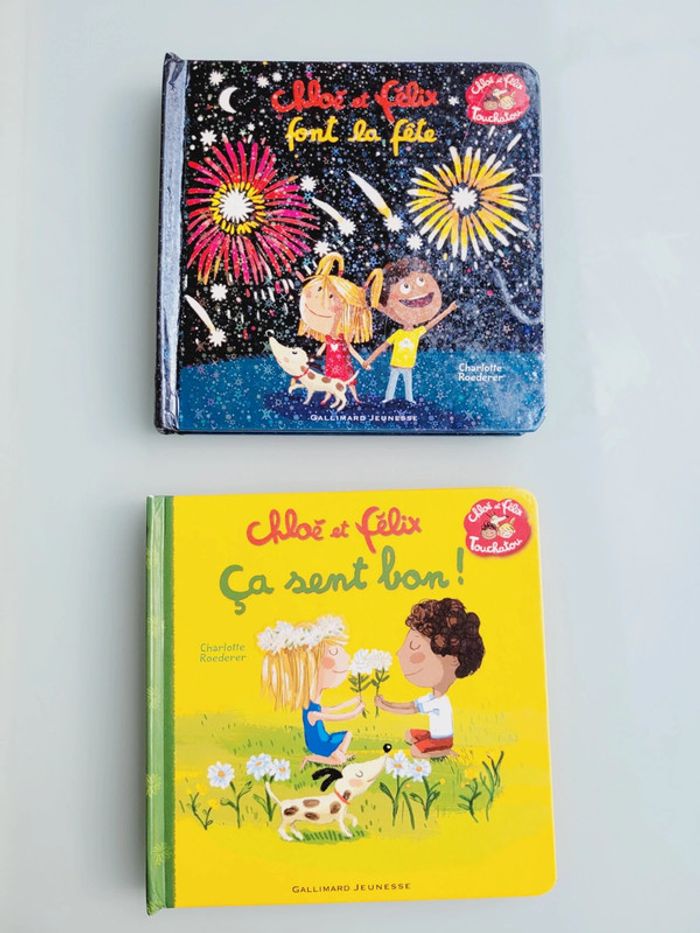 2 livres Chloé et Félix, Ça sent bon! Et Chloé et Félix font la fête (13, 15) - photo numéro 2