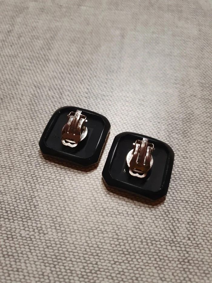 Boucles d'oreilles bouton vintage - photo numéro 2