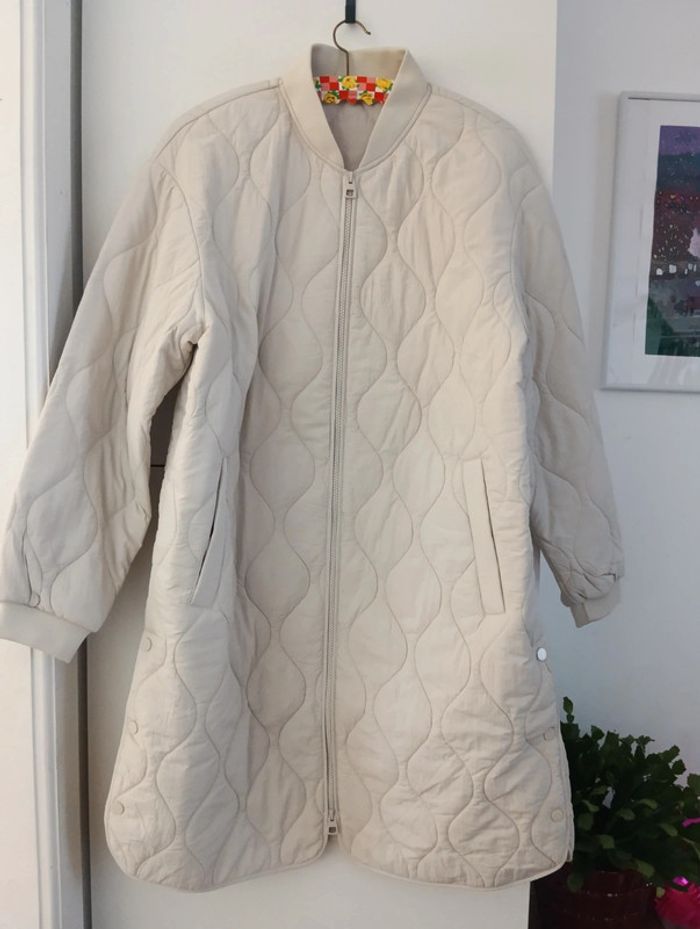 Veste matelassée longueur blanc cassé taille 42 - photo numéro 2