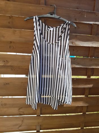 Chemisier rayé transparent