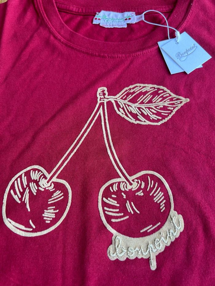 Tee shirt Bonpoint manches longues tee shirt cerise velours 12 ans Bonpoint - photo numéro 10