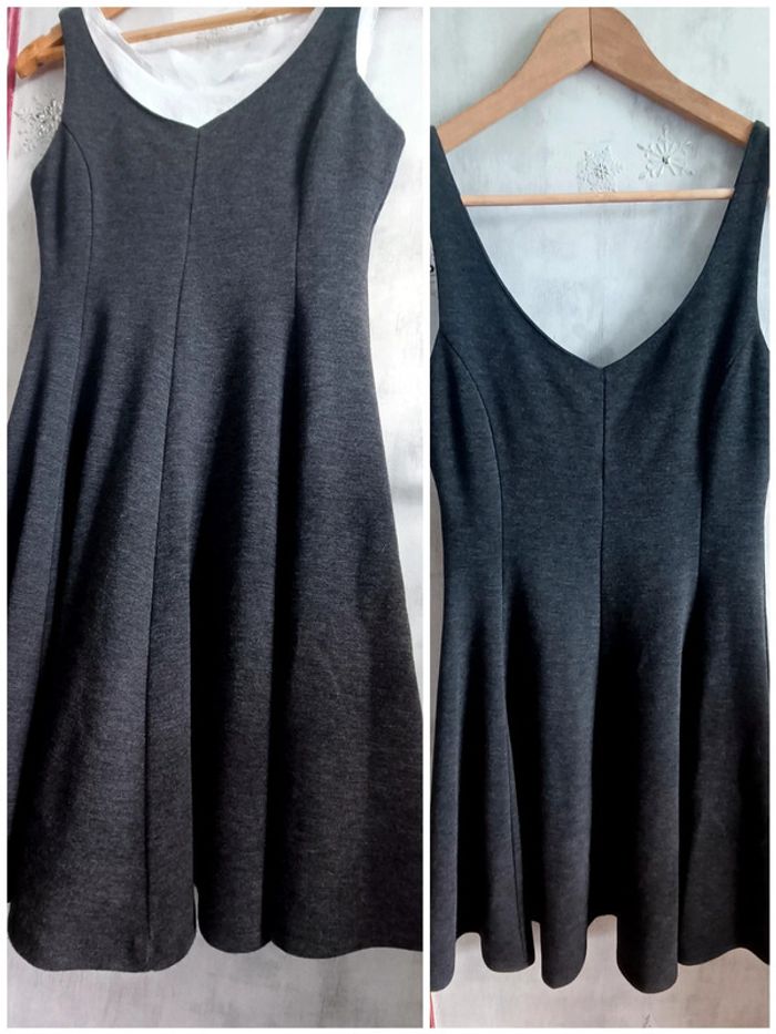 Robe chasuble gris anthracite taille 36