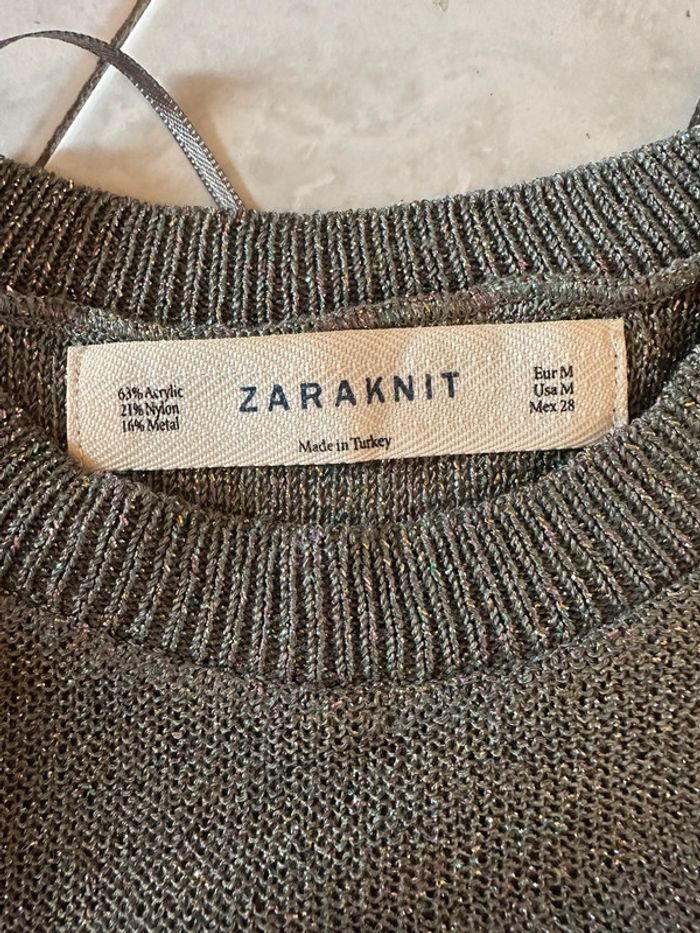 Pull gris Zara - photo numéro 3