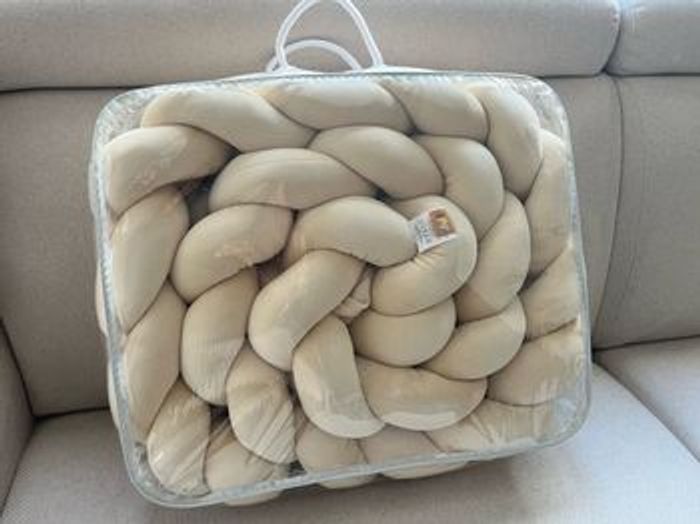 Tour de lit tressé beige 3m - photo numéro 2