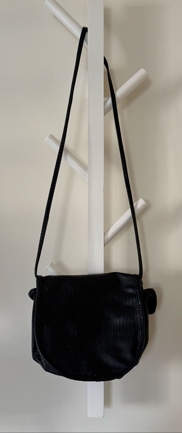 Sac noir simili cuir - photo numéro 6