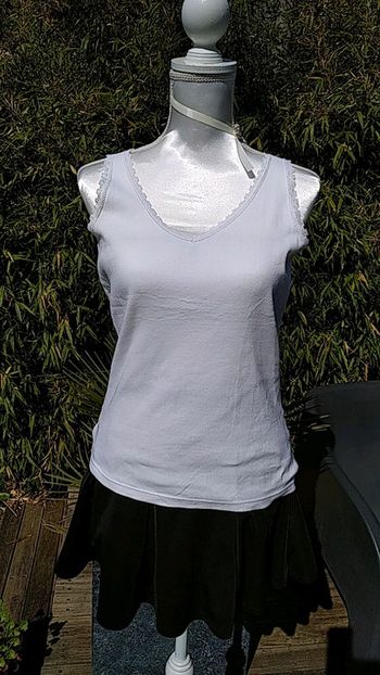 Débardeur blanc taille s