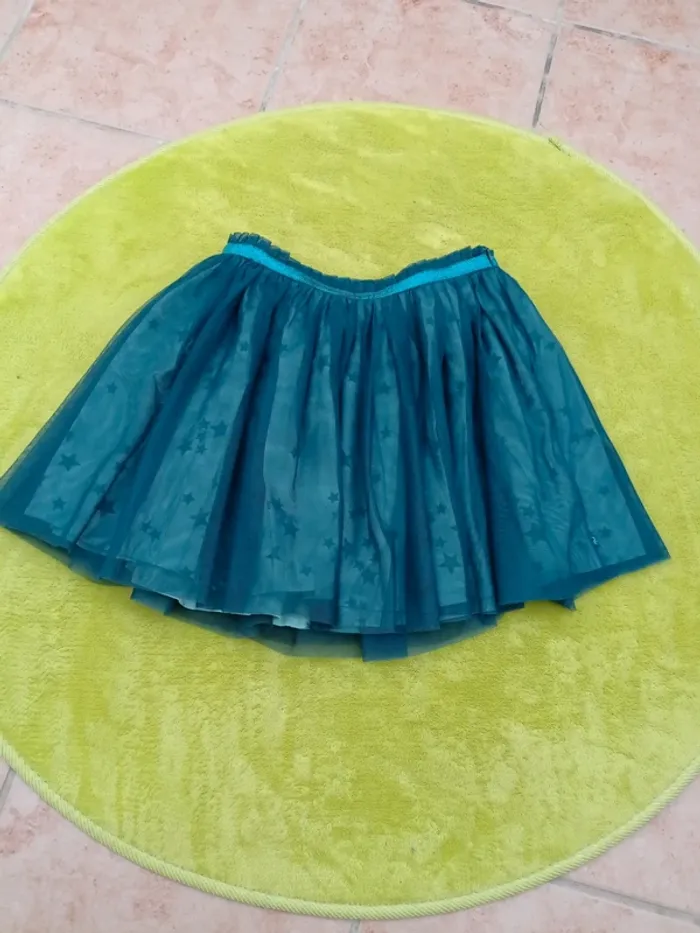 Jupe Okaïdi bleu canard taille 12 ans