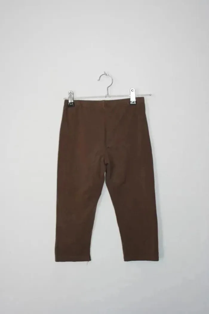Legging court marron marque In Extenso, taille 10 ans - photo numéro 2
