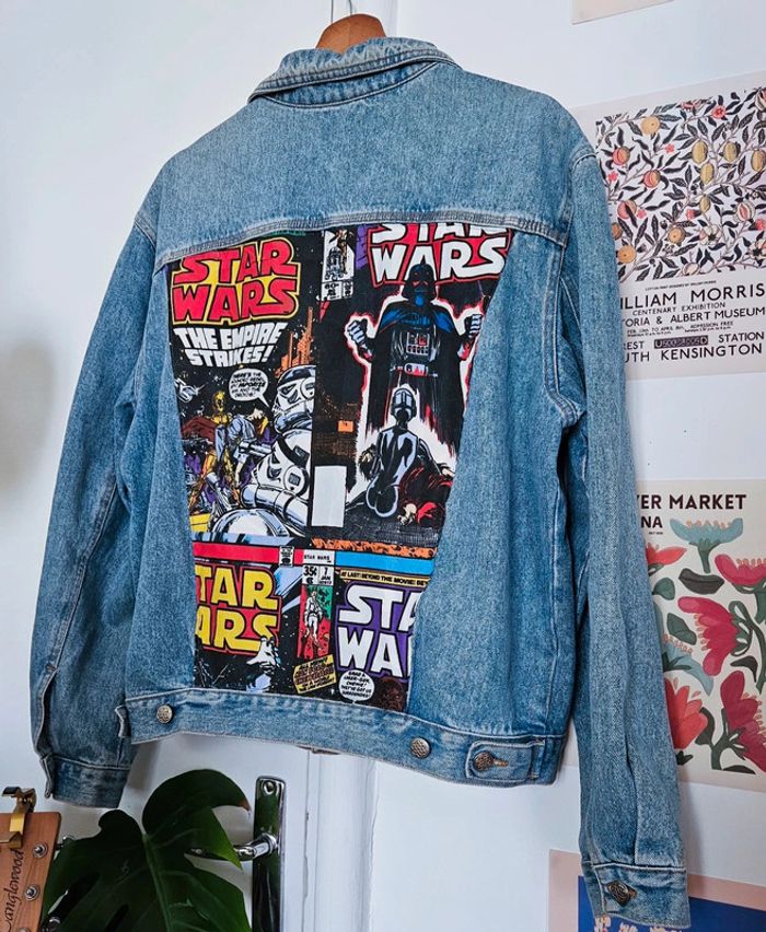 Veste en jean upcyclée Star Wars - photo numéro 6