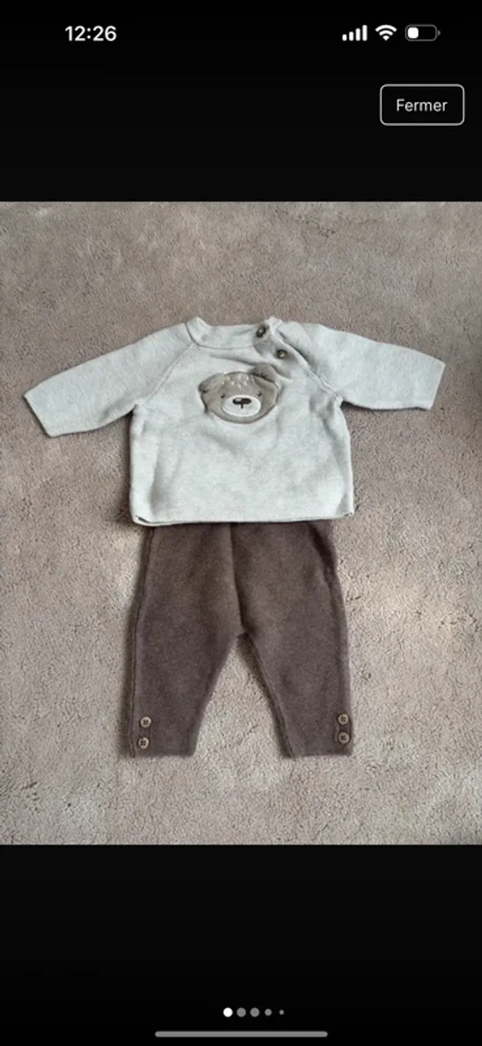 Lot vêtements bébé garçon 1 mois