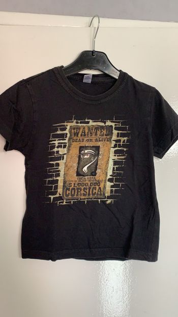 Tee Shirt manches courtes Corsica Corse Wanted