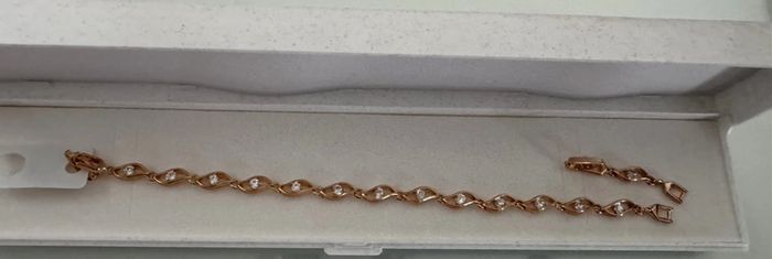 Bracelet femme plaqué or neuf - photo numéro 3