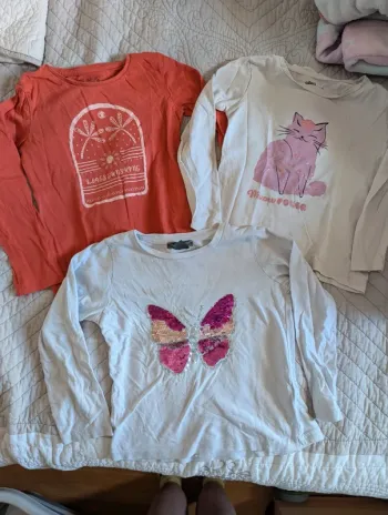 Lot de 3 Tee shirt manches longues.