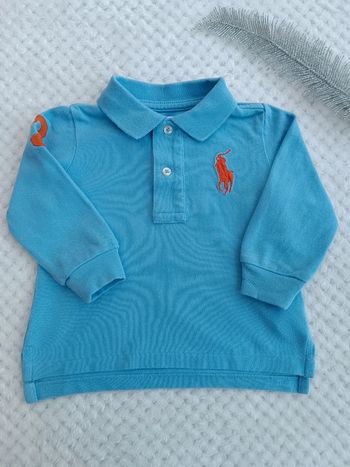🔸 Polo Ralph Lauren Manches Longues – 9 mois 🔸