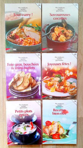 lot de 6 livres de recettes 