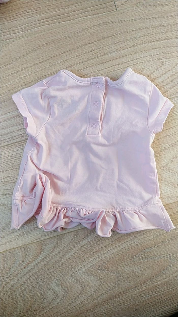 T-shirt rose sirène 3 mois - photo numéro 7