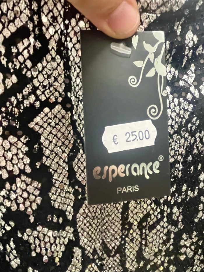 Robe fluide noir&argenté - photo numéro 5